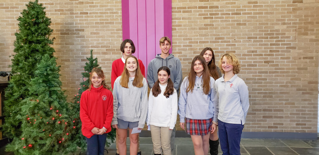 Ryan sisters with Ukrainian students